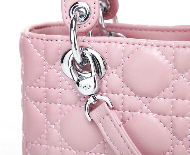 mini lady dior lambskin leather bag 6328 light pink